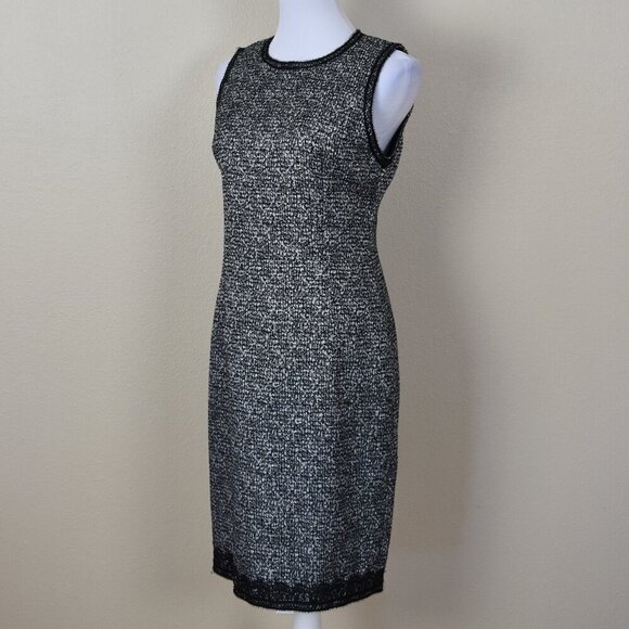 Andrew GN Tweed Sheath Dress 42 - Picture 2 of 10